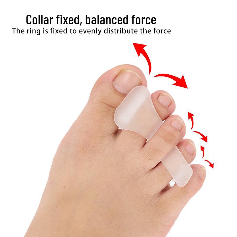 Силиконовый корректор вальгусной деформации Hallux Valgus: Разделитель для пальцев и косточки с тремя отверстиями для дневного и ночного использования