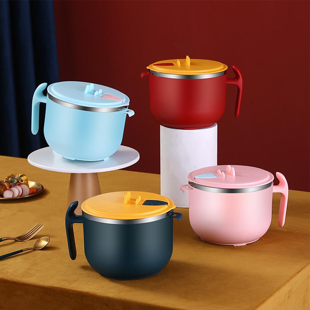 Миска для лапши быстрого приготовления Кухонная миска для рамэна из нержавеющей стали