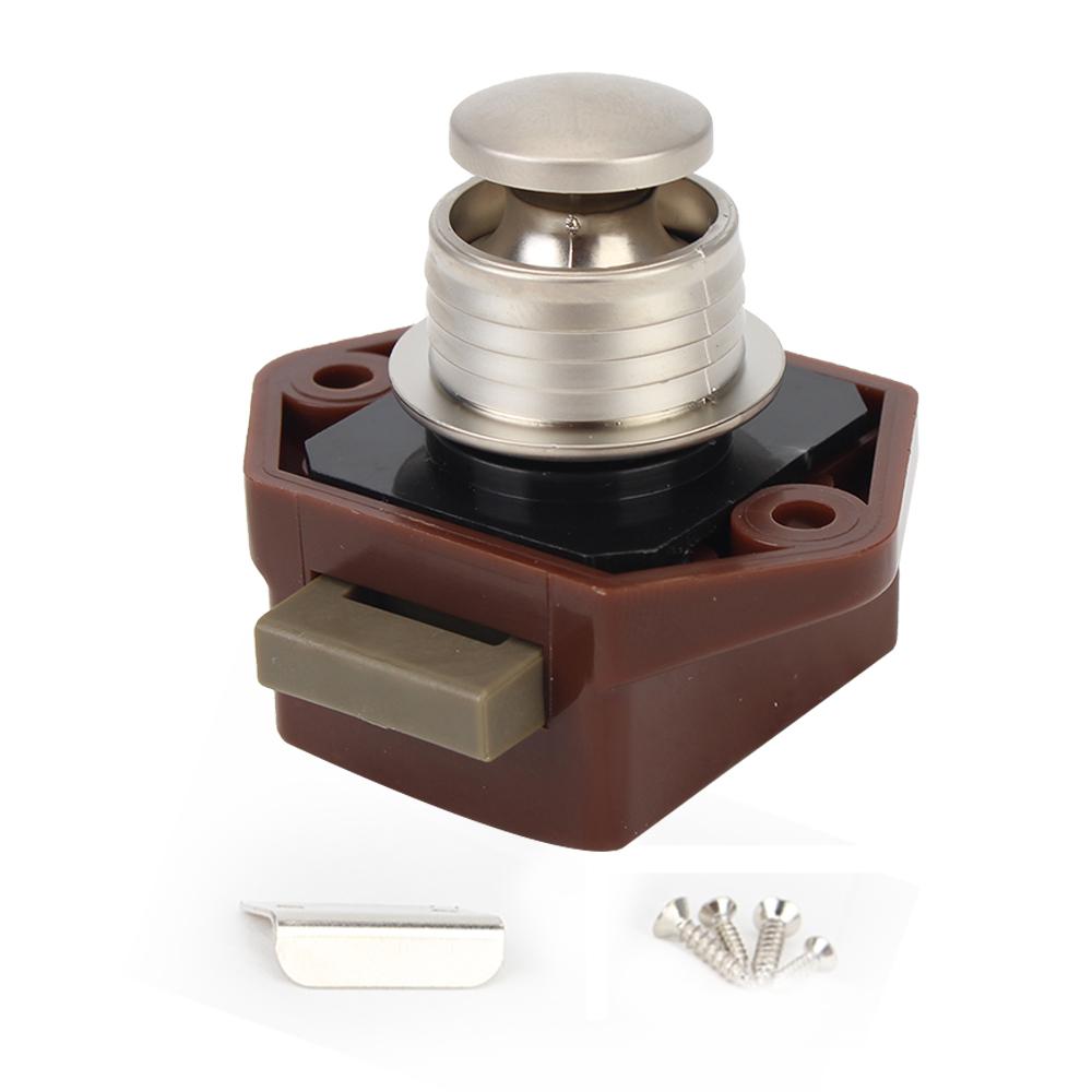 Мини Диаметр 20мм RV Караван Лодка Защелка для Ящика Кнопочные Замки Кемпер Автомобиль Нажимной Замок для Мебельной Фурнитуры