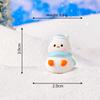 Mini Christmas Snowman Figurine Cartoon Snow Rabbit Micro Landscape Ornament Car Interior Home Desktop Decoration