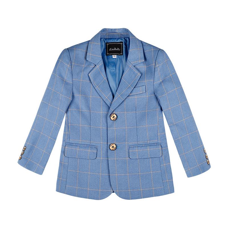 Пиджак в клетку большого размера для мальчиков - Детский костюм для выступлений 2023