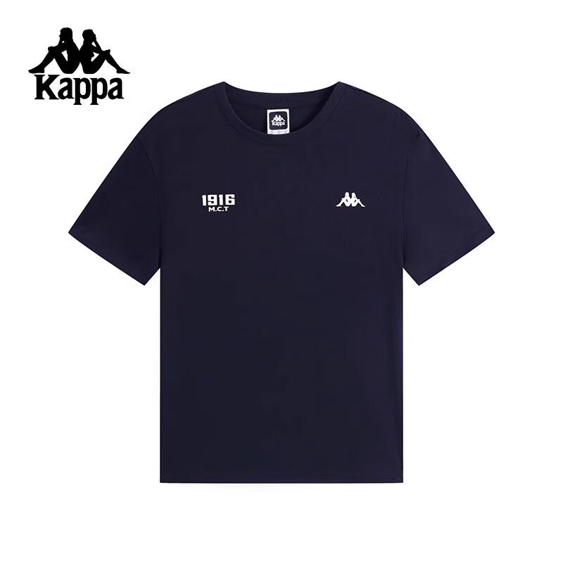 Kappa Мужская хлопковая футболка с логотипом на спине и груди K0D32TD21V