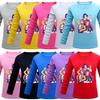 Kids Girls Anime Cartoon K-POP Rumi Zoey Mira Printed Casual Long Sleeves T-Shirt Top