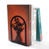 Креативная металлическая подставка для книг-ваза: Ажурное изделие для настольного хранения и декора