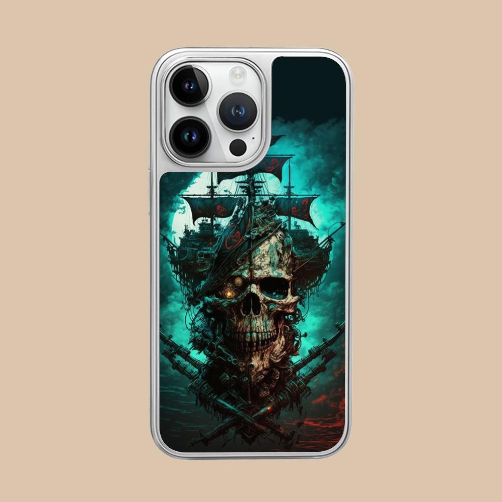 Pirate Corsair Mobile Phone Case for iPhone 17 16 15 14 13 12 11 Air Pro Max Plus Silver Plating Colorful Cover Cover Luxury