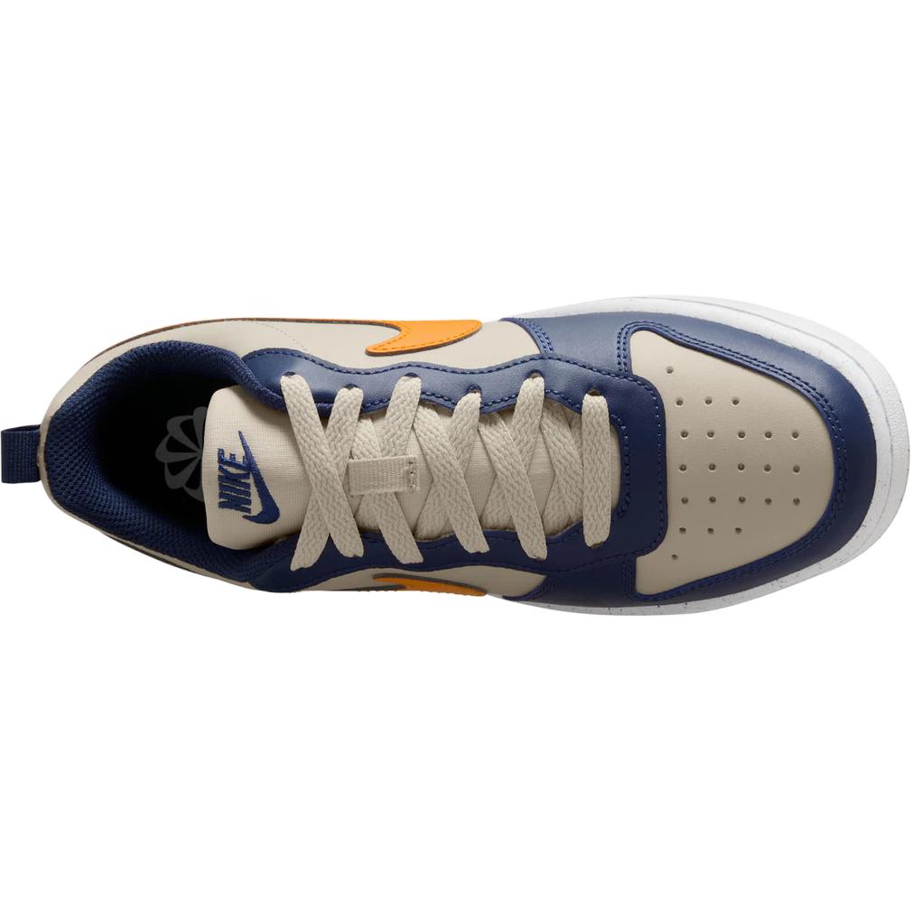Nike Court Borough Low Recraft GS Midnight Navy Orange Peel Kids Sneakers Blue Light-Orewood-Brown White DV5456-126