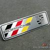 For Porsche NO10Car Styling 3D Sticker Aluminum Badge Car Body Stickers Decals For Porsche 911 Cayenne Carrera 928 Panamera Boxster Macan 918