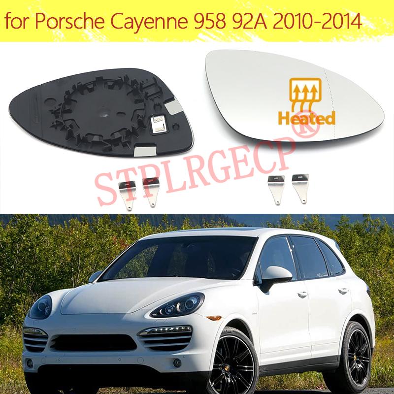 Car Left Right Hand Side Door Wing Reaview Mirror Glass Heated Replacement for Porsche Cayenne 958 92A Pre-facelift 2010-2014