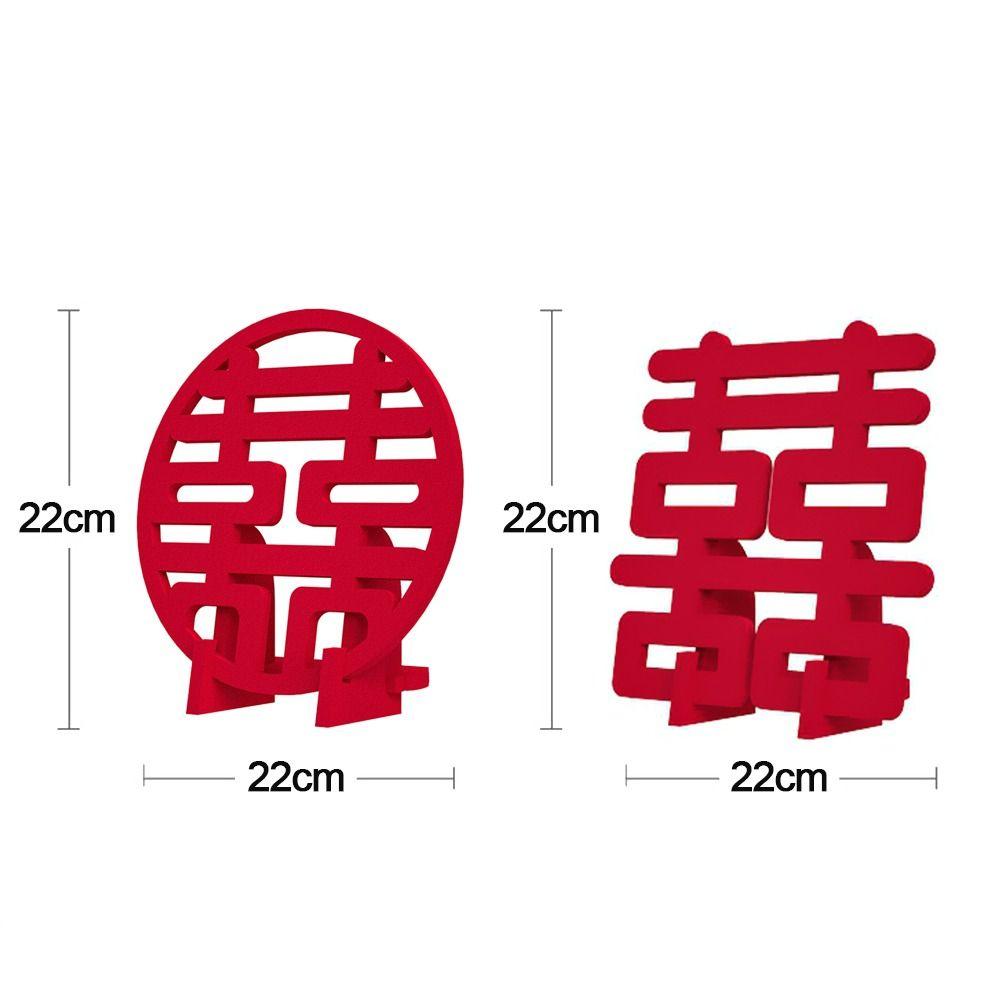 3D Wedding Ornament Wedding Supplies Xi Word Sticker Chinese Wedding Decoration Wall Stickers