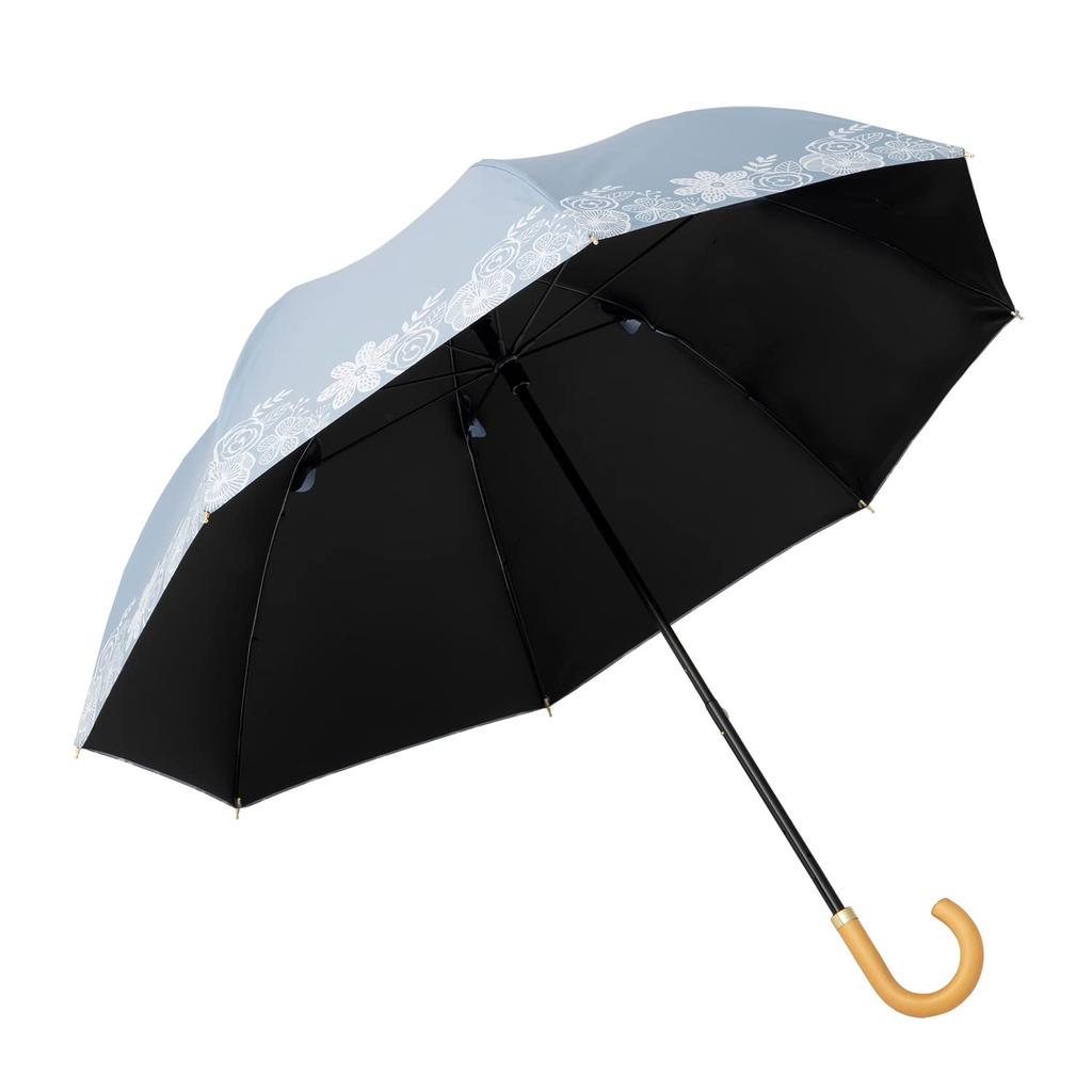 Зонт Parasol Cool Plus UV Heat Shielding, компактный, длинный, подходит как для солнечных, так и для дождливых дней, 50 см x 8 спиц. Изготовлен из ткани со степенью блокировки света и/или