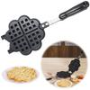 Non-Stick Aluminum Alloy Mini Waffle Maker For Delicious Heart Shaped Waffles Pancakes and Egg Cakes At Home