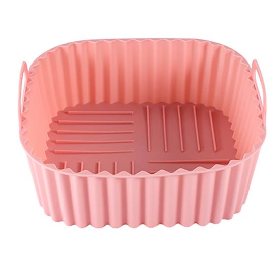 Square Air Fryer Liner Silicone Baking Mat 6.7 Inch Non-Stick