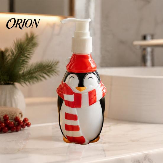Пустая бутылка для лосьона 350 мл, Рождественский дозатор для мыла, Форма Санта-Клауса, Елки, Пингвина, Пополняемая бутылка-дозатор, Пластиковый насос для мыла для рук, Декоративный