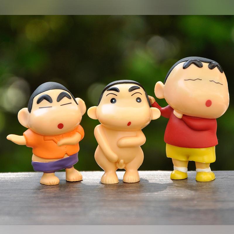 Cartoon Shinchan Crayon Figurines Desktop Ornaments Souvenirs Toys Collectibles