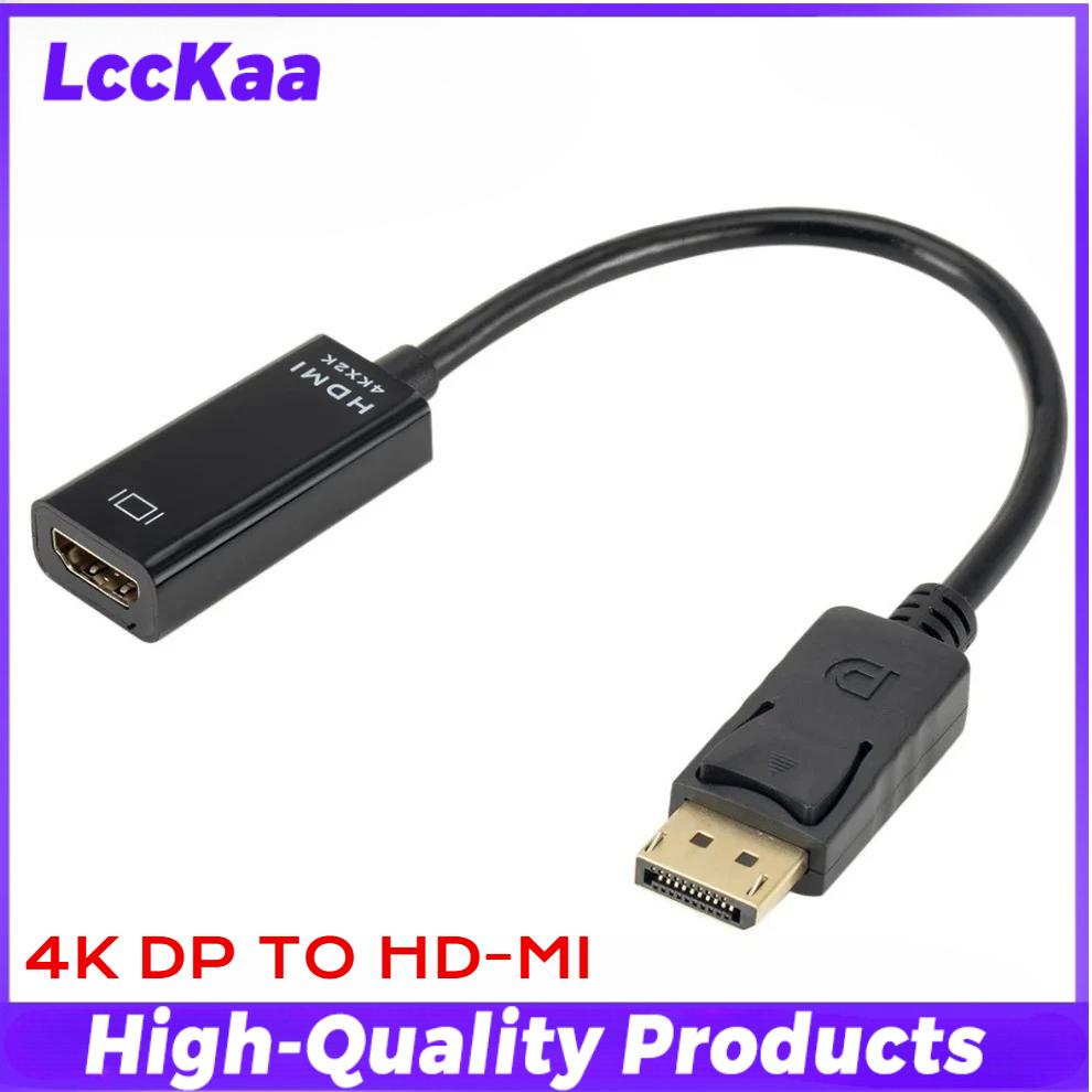 Кабель-переходник DisplayPort на HDMI 4K, DP на HDMI 1080P, адаптер HD видео и аудио, штекер-розетка, для телевизора, ПК