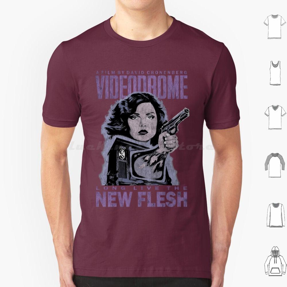 Videodrome Long Live The New Flesh T Shirt Men Women Kids 6xl Videodrome Horror David Cronenberg Movie Vhs Cronenberg 80s Sci