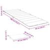 Folding Sun Lounger with Cushion Solid Acacia Wood