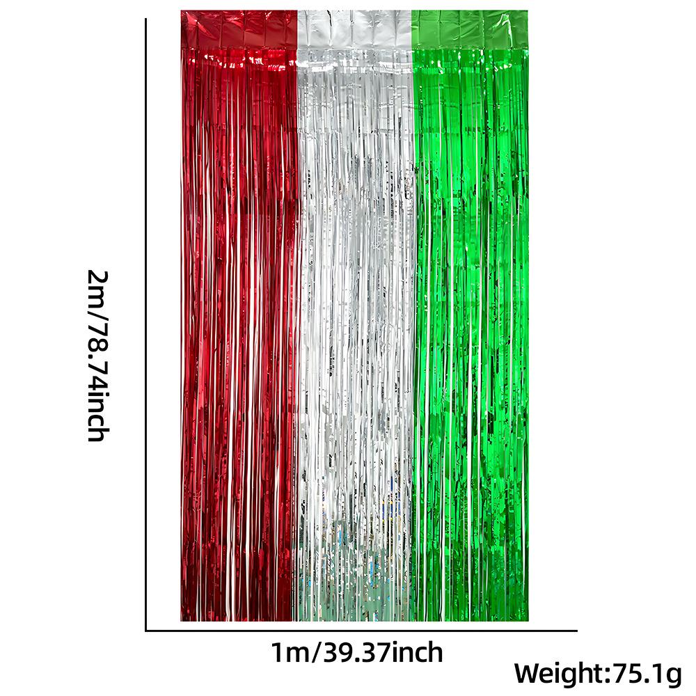 2x1m Children's Party Wedding New Year Laser Rain Silk Door Curtain Decoration