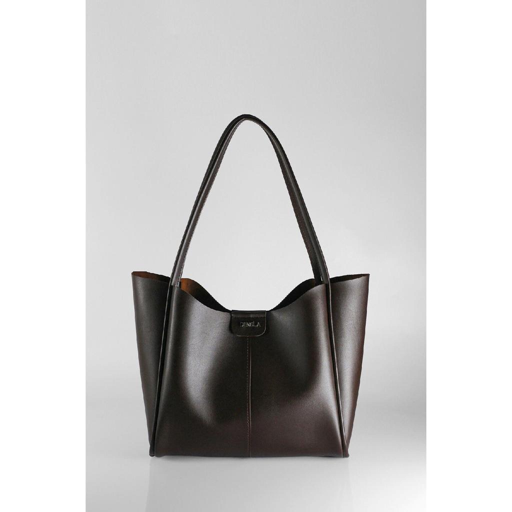 Women's Black Large Size Makeup Bag Hand And Shoulder Bag