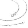 [ChicSilver] Цепочка из стерлингового серебра 925 пробы, только цепочка, женская цепочка Фигаро, гипоаллергенная, тонкая, длина 55 см, толщина 1,1 мм