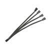 4-контактный PWM-кабель для вентилятора, 1-4/3/2/1-канальный разветвитель, черный удлинитель с рукавом, 27 см, удлинительные кабели PWM #469276