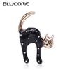 The Hunched Cat Shape Brooches Collar Suit Lapel Pins Fashion New Style Wedding Corsage Pins Jewelry Girls Clip