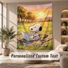 Tapestry Custom Name Text, Wall Hanging Tapestry Home Room DecorSnoopy Peanuts