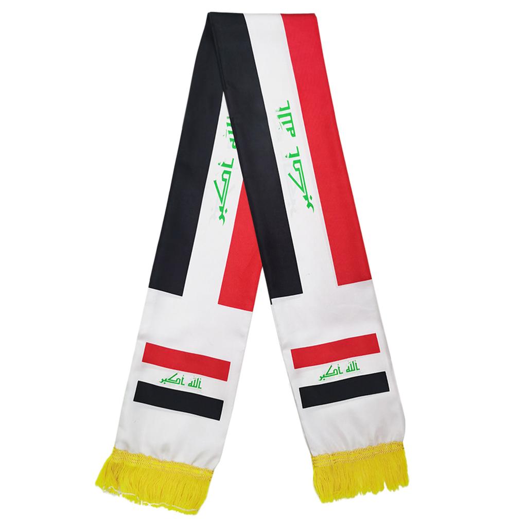 Стильный иракский тюрбан головной убор для мужчин и женщин шарф палантин бесплатный принт флага Ирака модный головной убор для Ирака