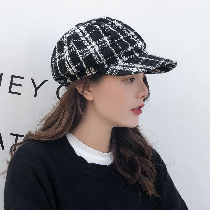 Корейский Трендовый Берет с Утиным Козырьком: Осенне-зимняя кепка газетчика/художника