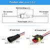 2-контактный водонепроницаемый разъем, штекерный и гнездовой, провод 20AWG, подходит для автомобилей, грузовиков, лодок, других проводных соединений, 5 пар