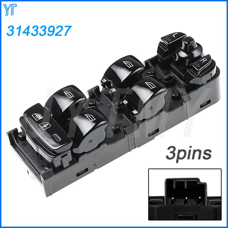 For VOLVO S90 V90 XC90 Driver Side Master Electric Window Control Switch Glass Lifter Replace Adjust Car Accessories 31433927