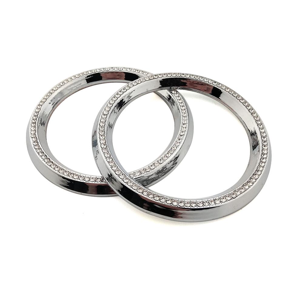 Для Mercedes Benz GLC 253 2015-2019 Отделка вентиляционного отверстия кондиционера заднего сиденья, накладка, наклейка с искусственными кристаллами и бриллиантами