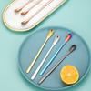 Ложка из нержавеющей стали для кофе, мороженого, десерта, чая, ложка для размешивания, для пикника, кухонные принадлежности, барные инструменты, ложка с длинной ручкой