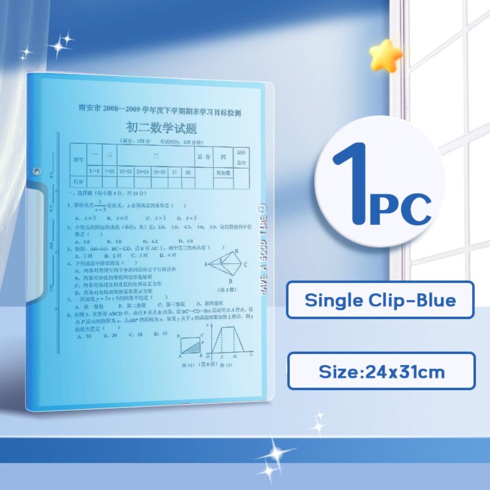A3/A4 Test Paper Storage Clip PP Business Contract Clamp High Quality Archives Storage Folder Gift