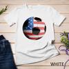 USA Flag Soccer Ball Football US Flag Costume Ugly Christmas Unisex T-shirt