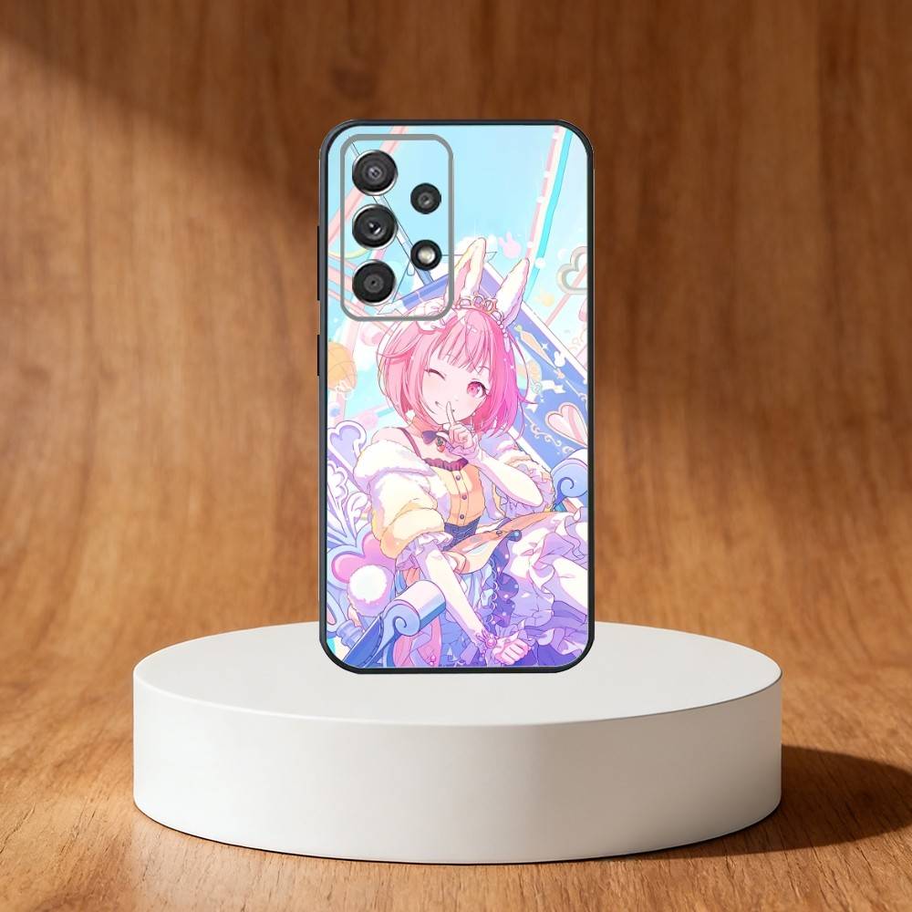 Милый чехол для телефона Project SEKAI для Samsung S25, S24, S21, S22, S23, S30, Ultra, S20, Plus, Fe, Note, 10, 9, 5G Черная крышка
