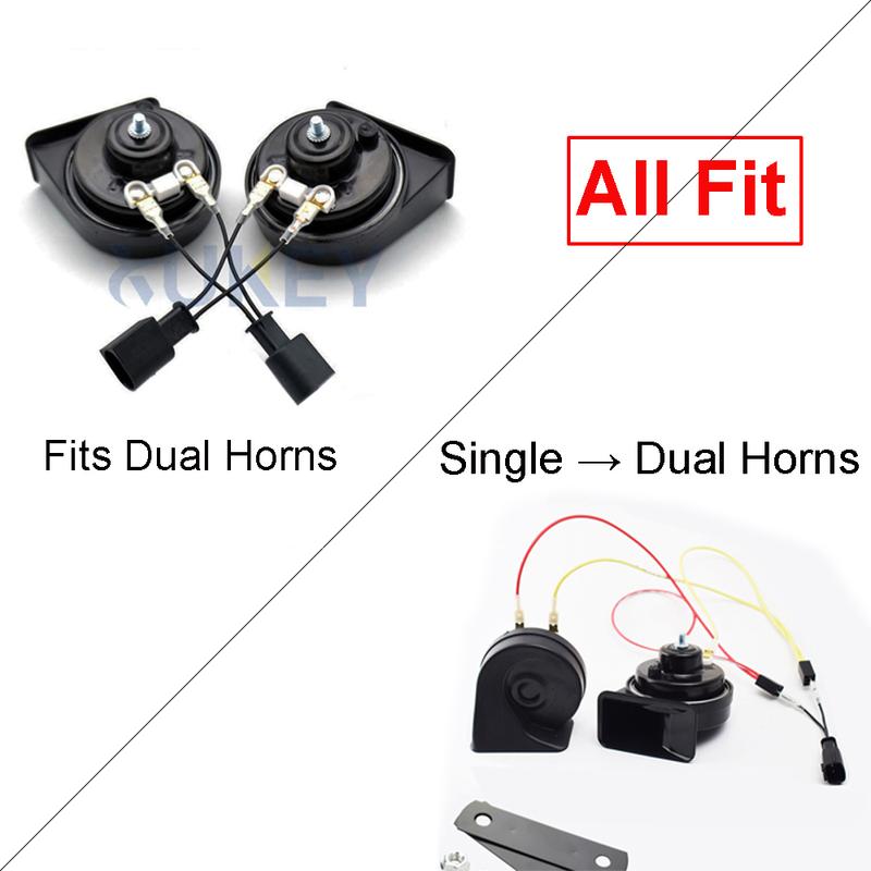 2 Pcs/Set Snail Horn 12V 125db 410/510Hz Auto Horns Waterproof High Low Pitch Loud Car Horn For Kia Ceed Cee'D MK2 JD 2012-2018