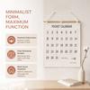 Large Size Calendar Pocket Chart Cotton and Linen Material Numbered Pocket Chart  For Home Study