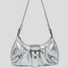 2024 Spring Retro Y2K Wasteland Style Two-Tone Leather Shoulder Bag