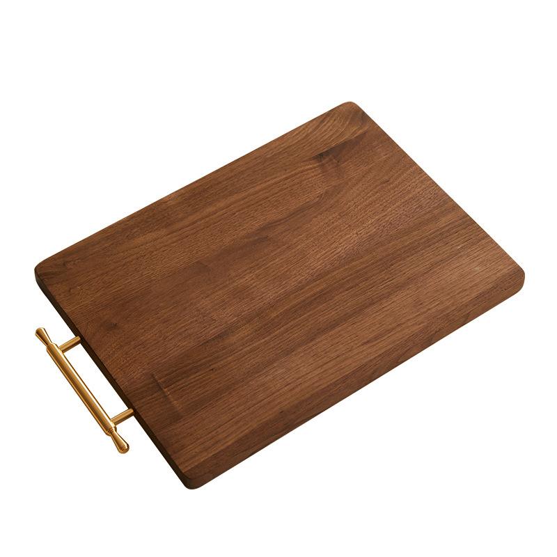Chopping Board Solid Wood Wood Black Walnut Home Gifts High-end Hotel Hotel Western Restaurant Home Common Camping Cutting Board