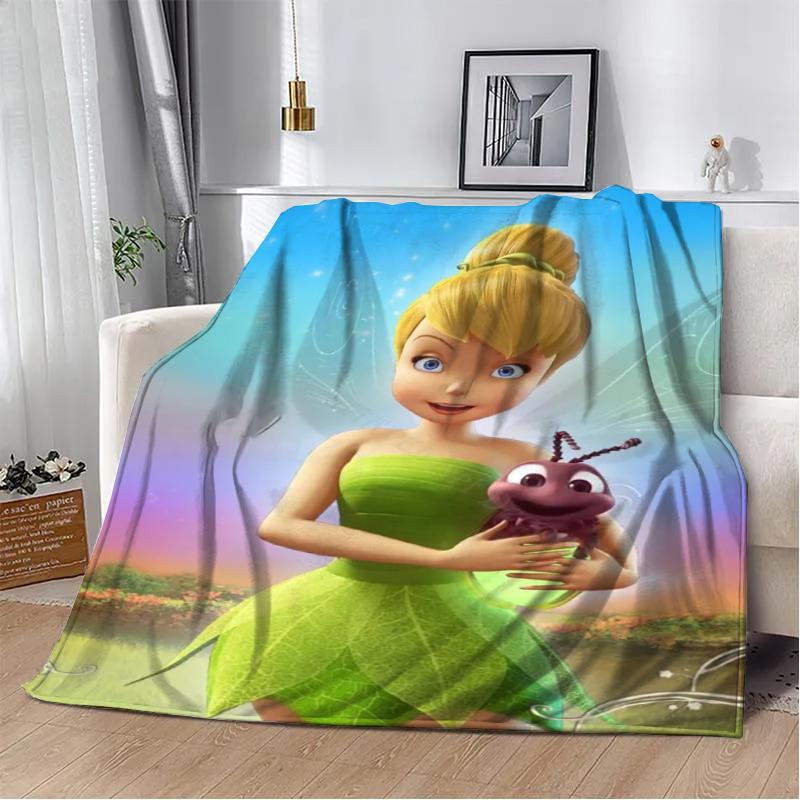 31 стиль Disney Tinker Bell с принтом детское одеяло мягкое и теплое постельное белье для кровати дивана для улицы путешествий пикника покрывало подарок искусство