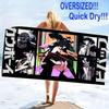 CowboyBebop Print Beach Towel, Large Soft Quick Dry Towel for Beach Camping Swimming