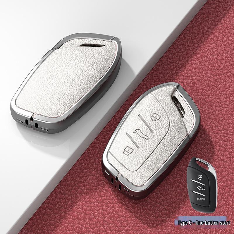 Совместимый чехол для ключей для Roewe RX5 Max/ RX5/ RX3/ i5/ i6 Plus/ New 350/360 - Унисекс-дизайн.