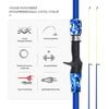 LEO РЫБАЛКА Кастинговая телескопическая приманка из стекловолокна, комплект удочки 1,65 м с рыболовной катушкой, катушка для детских рыболовных аксессуаров