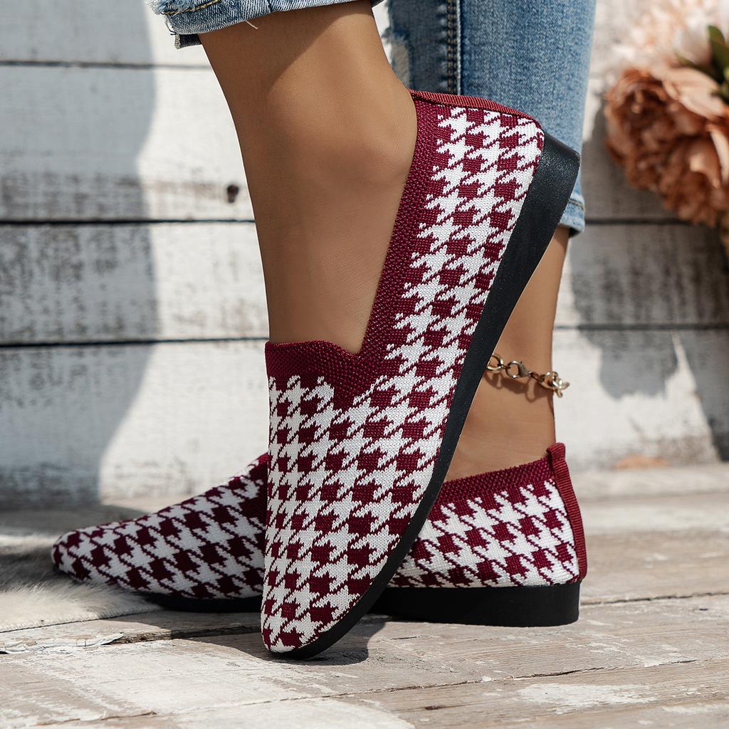 Плоские одинарные туфли женские 2024 осень новые Thousand Bird сетчатая ткань A Slip-on мягкая подошва большой размер женская обувь