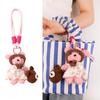 Adorable Puppy Plush Pendant Keychain - Cute Bag Charm for Couples