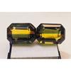 Tourmaline Bi-Color For Earring Making Emerald Cut 29 Ct Pair Stunning Gemstone