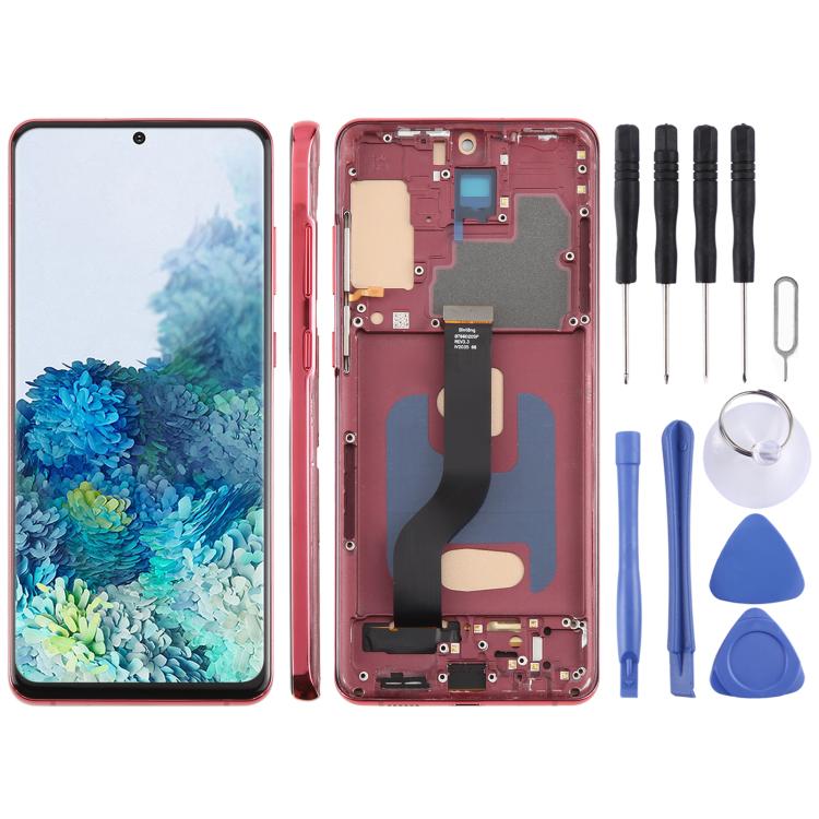 Для Samsung Galaxy S20+ SM-G985F 6,58 дюйма TFT ЖК-экран дигитайзер полный комплект с рамкой, не поддерживает идентификацию по отпечатку пальца