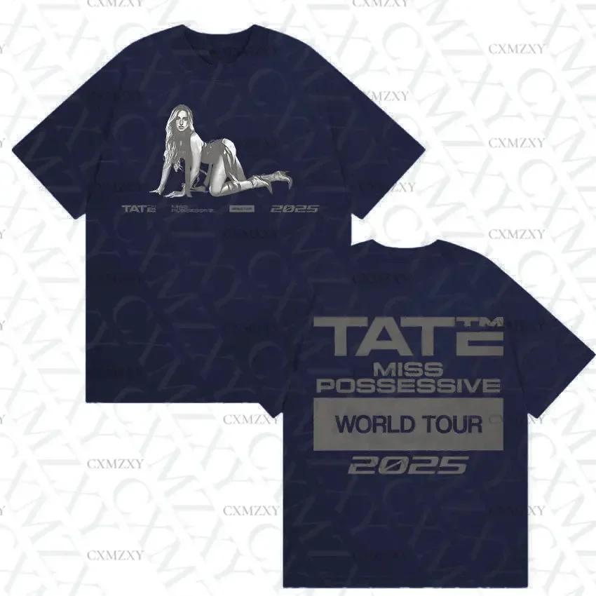Tate McRae Miss Possessive Tour  New T Shirts Unisex Womens Hip Hop Fashion Cotton Short Sleeve Tshirt Streetwear