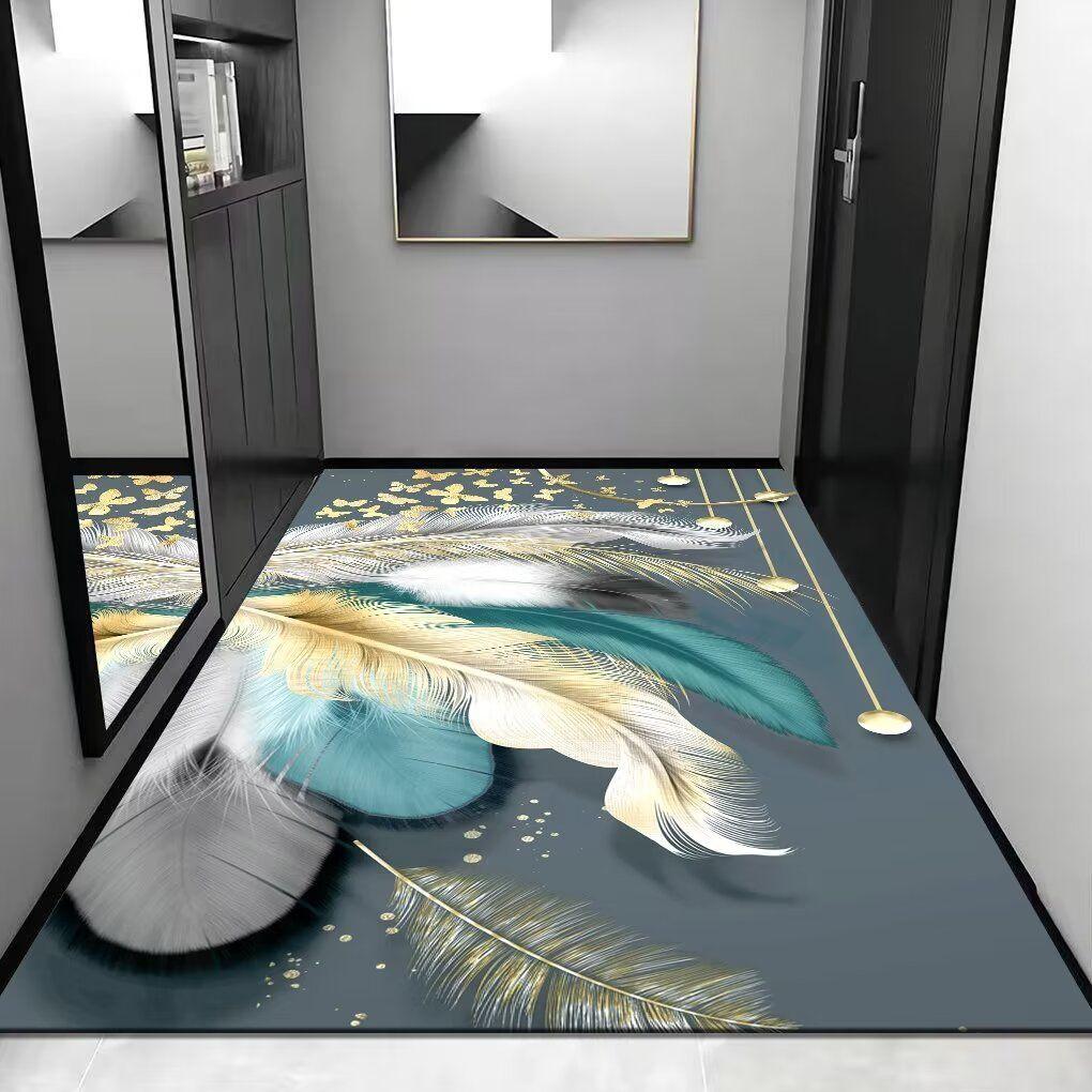 Современный противоскользящий дверной небольшой коврик, ковер, ковер для ванной, кухни, сада для дома, уличного внутреннего декора